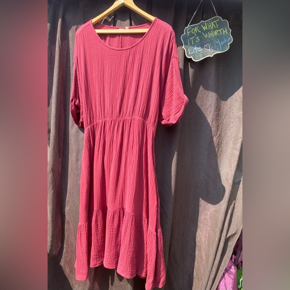 69-You Are Smart ❤️ Gap Cotton Gauze Garden Dress - Picture 1 of 9